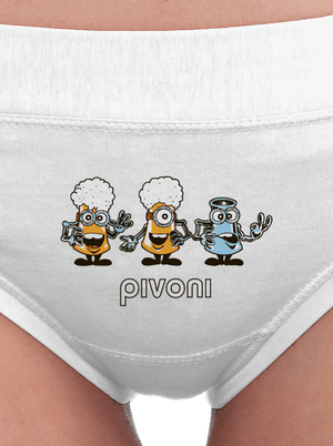 Pivoni dámské kalhotky White