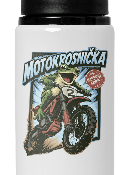 Motokrosnička lahev na vodu White