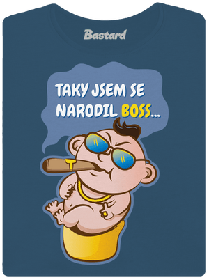 Boss dámské tričko premium Petrol Blue