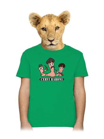 Červí baroni dětské tričko Kelly Green