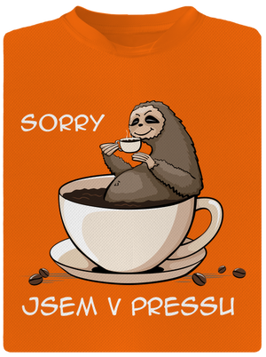 V pressu pánské sportovní tričko Neon Orange