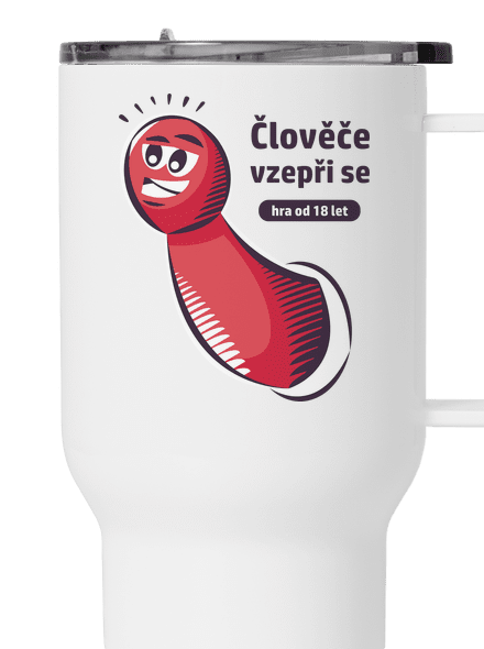 Člověče vzepři se termohrnek White
