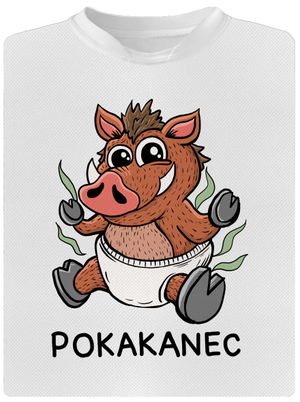 Pokakanec dětské sportovní tričko White