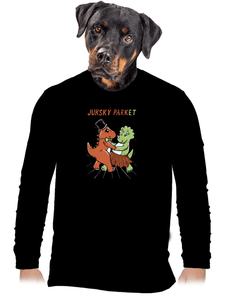 Jurský parket pánské dlouhý rukáv Black