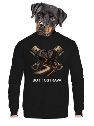 unisex mikina bez kapuce