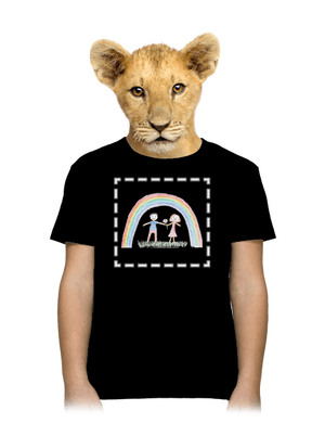 Dětské kresby - nahraj vlastní dětské tričko Black