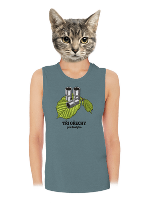 Tři ořechy pro... dámské tílko volné Heather Deep Teal