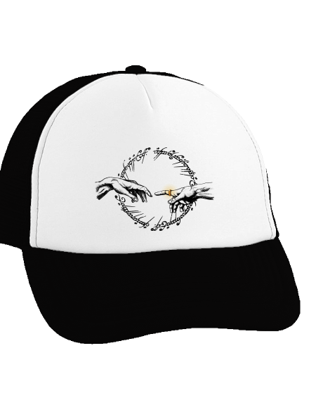 God of ring kšiltovka truckerka Black cap