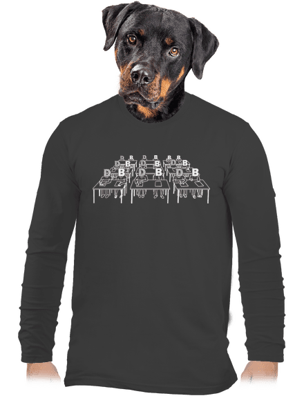Cimrman: Debil, blbeček pánské dlouhý rukáv Dark Grey