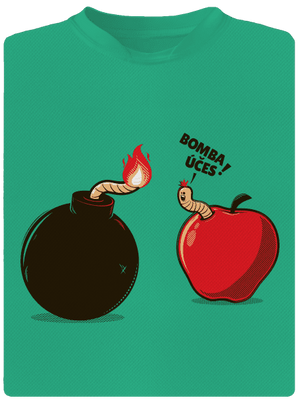 Bombovej účes pánské sportovní tričko Mint Mal