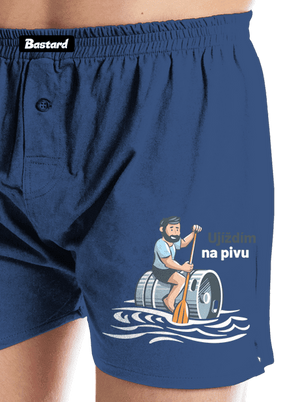 Ujíždím na pivu pánské trenky Blue