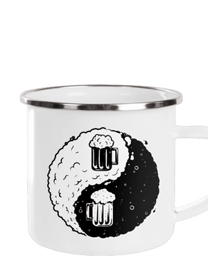 Jin Jang pivo plecháček White