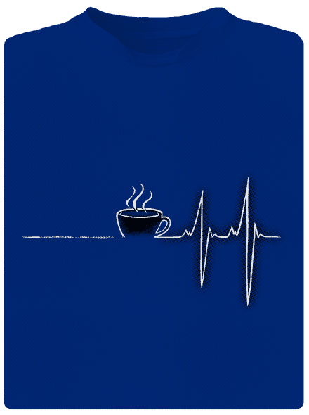 Coffee help pánské sportovní tričko Royal Blue Mal