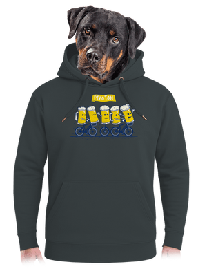 Pivoton unisex mikina premium Charcoal