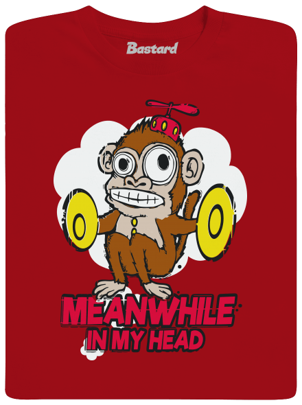 Monkey in my head dětské tričko Red