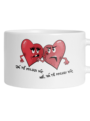 Srdíčka hrnek makronka White