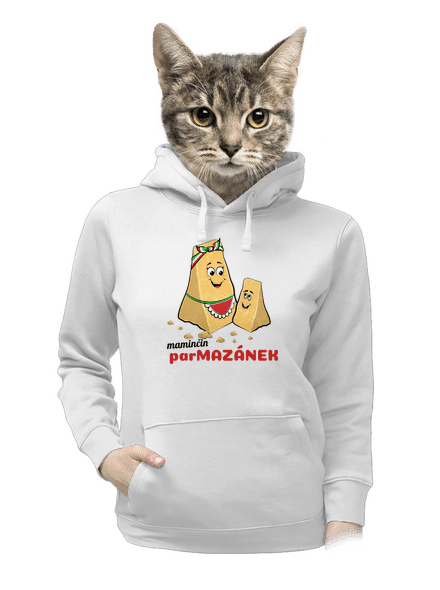 Maminčin Parmazánek dámská mikina klokanka White