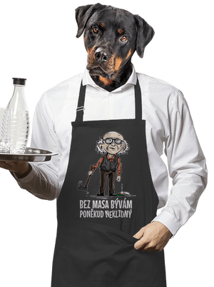 Neklidný bez masa zástěra Dark Grey