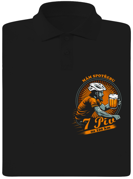 Spotřeba 7 na 100 pánská polokošile Black