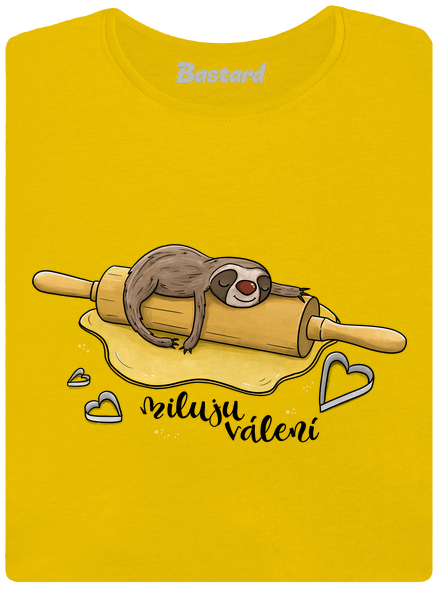 Miluju válení dámské tričko Yellow