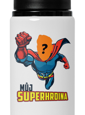Můj superhrdina lahev na vodu White