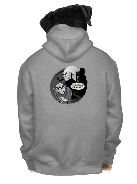 Nosferatu pánská mikina na zip Light Melange