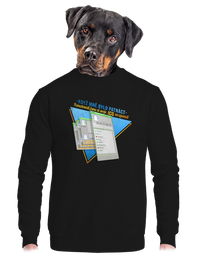 unisex mikina bez kapuce