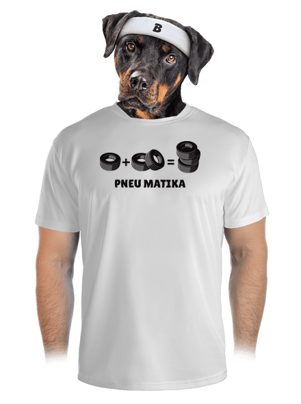 Pneu Matika pánské sportovní tričko White