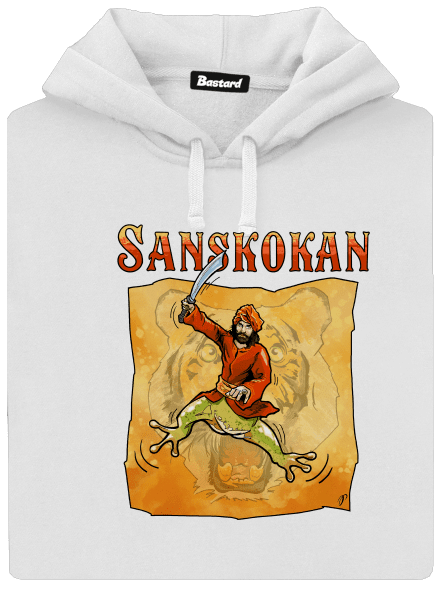Sanskokan dámská mikina klokanka White