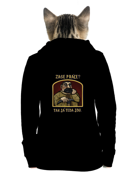 Zase práce? dámská mikina na zip Black