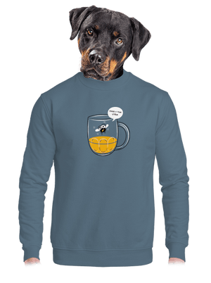 unisex mikina bez kapuce