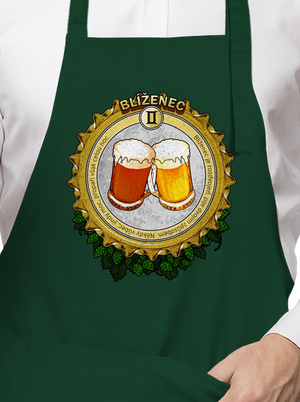 Pivní horoskop: Blíženec zástěra Bottle Green