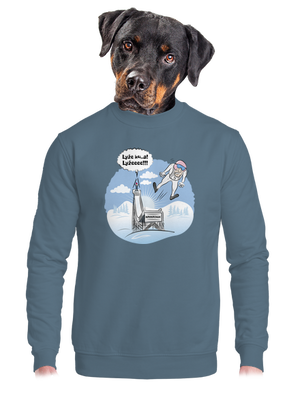 unisex mikina bez kapuce