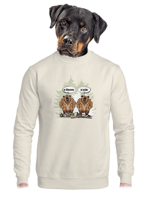 unisex mikina bez kapuce