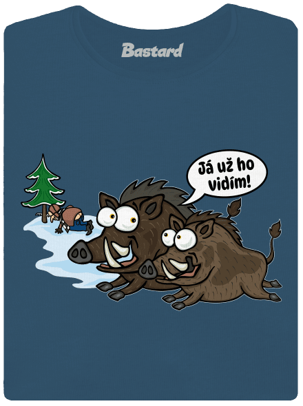 Já už ho vidím dámské tričko premium Petrol Blue