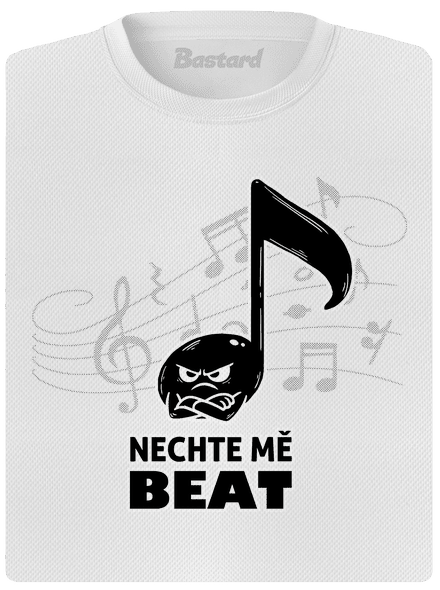 Nechte mě beat dámské sportovní tričko White