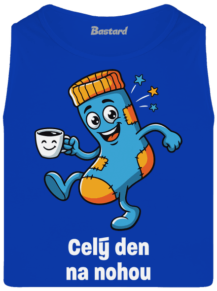 Na nohou pánské tílko Royal Blue