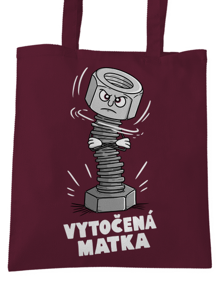 Vytočená matka taška Burgundy