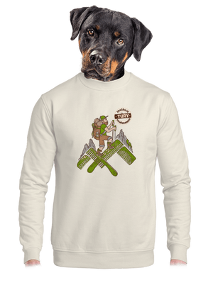 unisex mikina bez kapuce