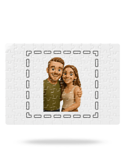 3D plastelína z vlastní fotky puzzle White