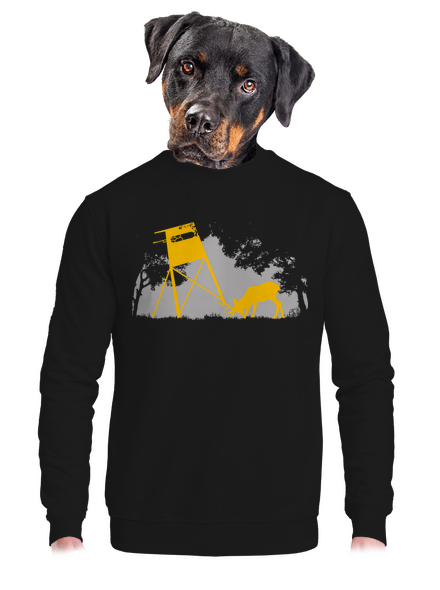Lesní harmonie unisex mikina bez kapuce Black