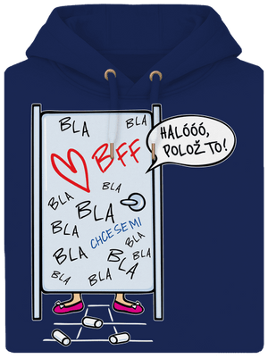 Obsazeno unisex mikina premium Navy