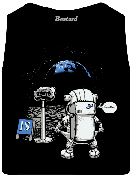 Kosmonaut pánské tílko Black