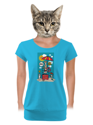 dámské tričko s lemem