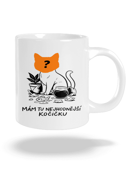 Mám nejhodnější kočičku velký hrnek White