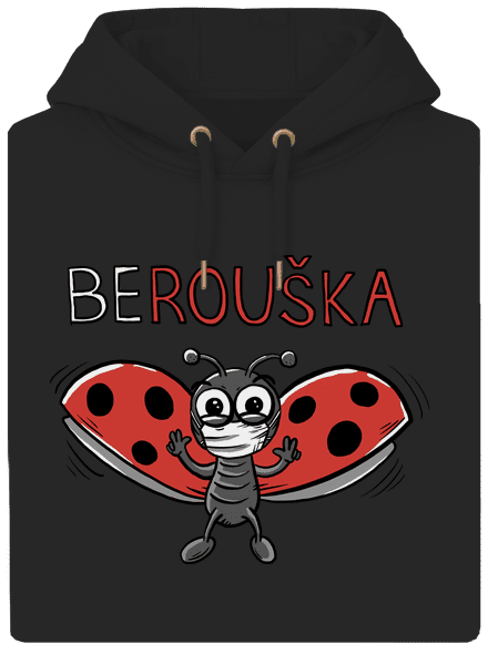 Berouška unisex mikina premium Dark Black