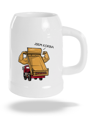 Korba půllitr White