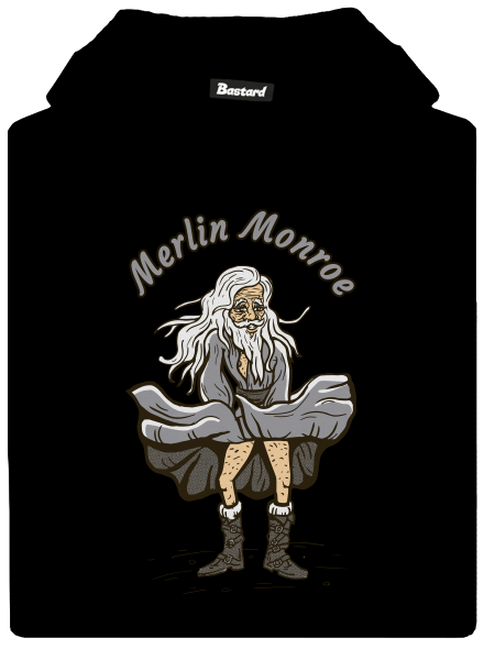 Merlin Monroe dětská mikina klokanka Black