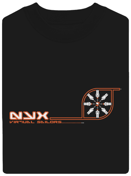NYX Virtual Sailors unisex mikina bez kapuce Black