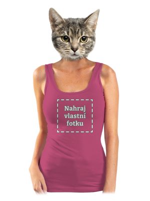 Vlastní potisk dámské tílko klasické Magenta